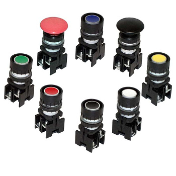 Кнопка ВК 43-21-01110 1р цилиндр черный