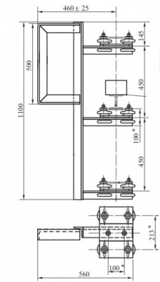 Кронштейн троллейный К33 БСУ1